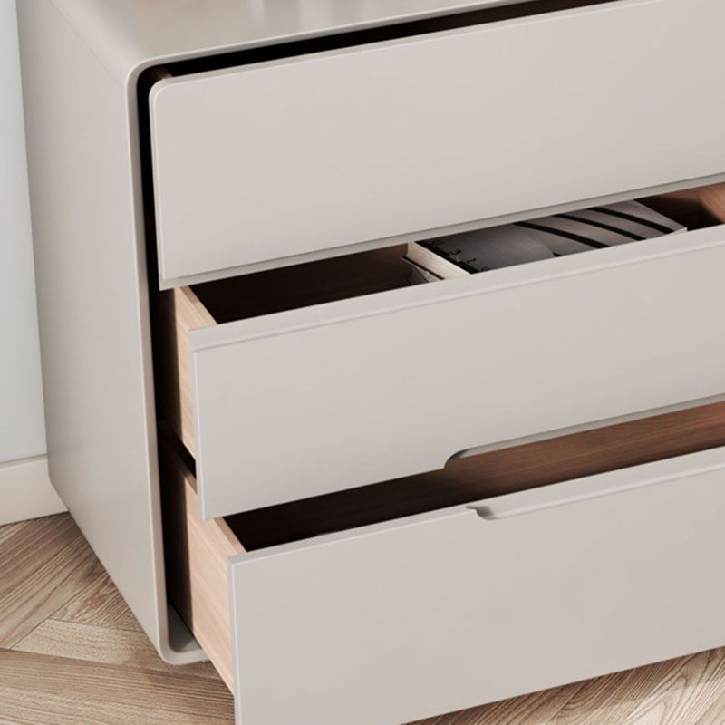 Modern Horizontal Double Dresser Wood Storage Dresser for Bedroom