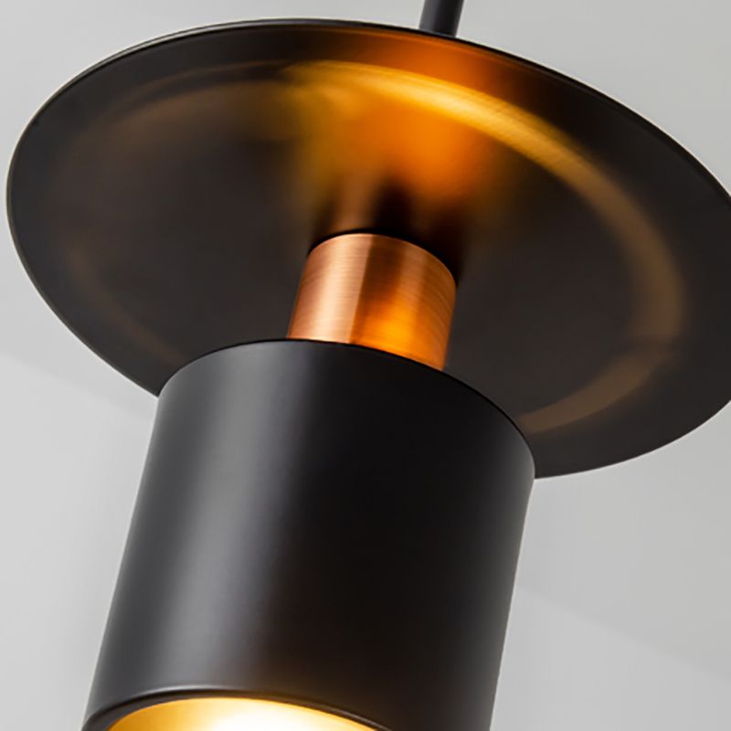 Lampe suspendue à la teinte en métal simple luminaire pendentif pour salle à manger du salon