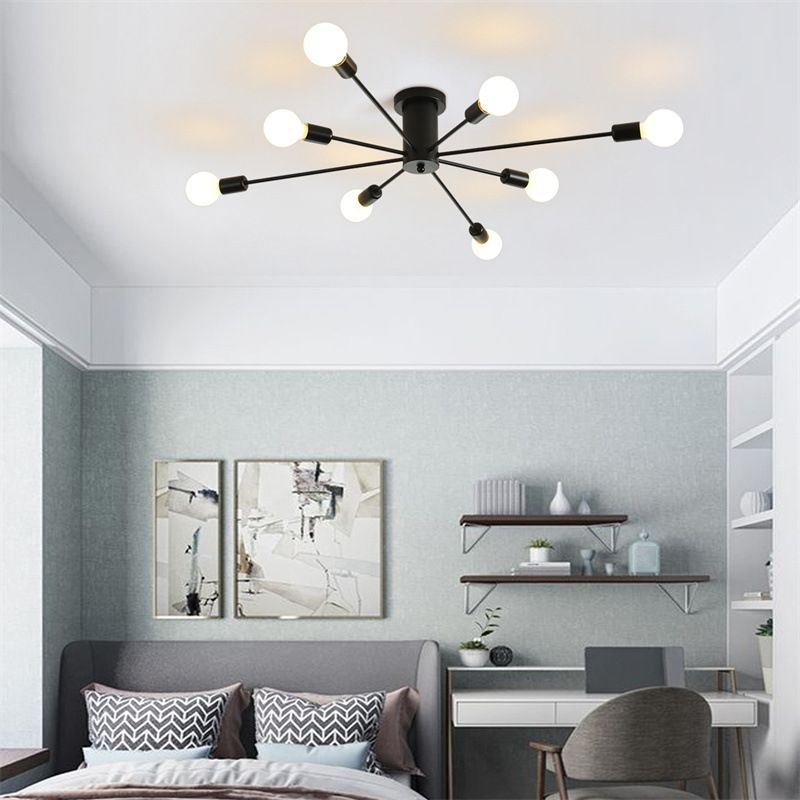 Contemporary Metal Ceiling Lamp Simplicity Flush Mount Light Fixture for Living Room
