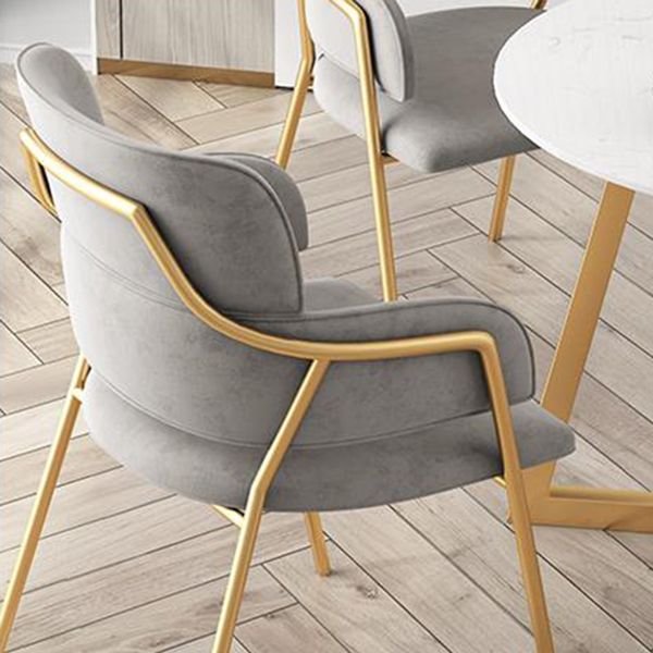 Glam Round Dinette Set 1/4/5 Pieces Marble Dining Table Sets