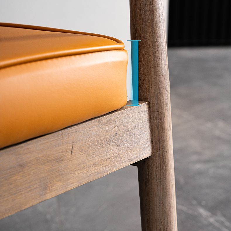 Chaise de salle à manger carrée en cuir contemporaine Open Danding Dining Sicater
