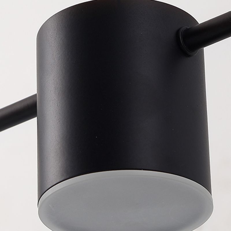 Lámparas modernas de restaurantes LED de restaurante múltiple de cilindro con sombra acrílica