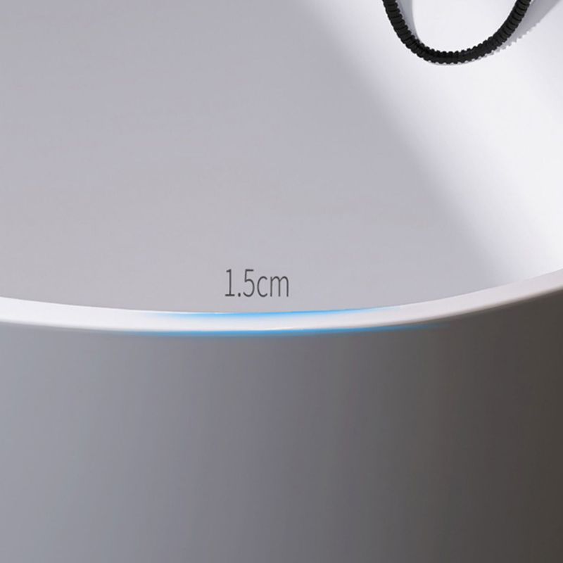 White Acrylic Corner Soaking Bath Modern Back to Wall Bathtub