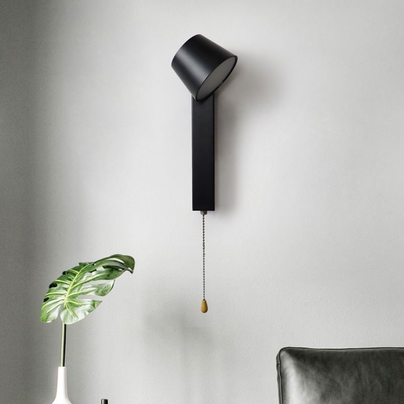 Lámpara de lectura LED rotativa Simplicidad contemporánea de luz de luz de pared para dormitorio