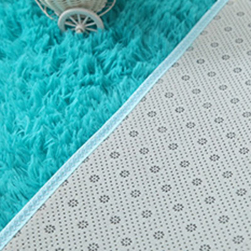 Tapis de chambre intérieure violet tapis de couleur pure décontractée en polyester