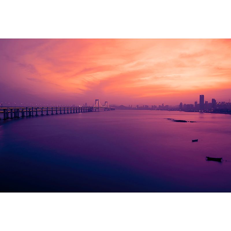 Urban Scenery Mildew Resistant Wallpaper Photography Sleeping Room Wall Mural