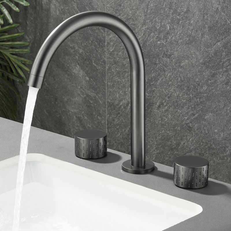 Modern Bathroom Faucet Two Handle Temperature Control Bathtub Faucet