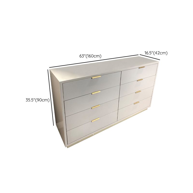 Modern Storage Chest Dresser Stone/Wooden Storage Chest with Drawers