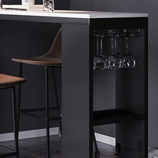 1/2/4/5 Pieces Bar Stool and Table Set Rectangular Pub Table Set