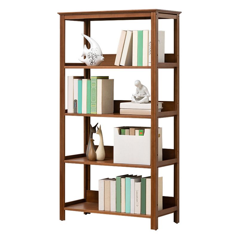 Modern Open Bookshelf Rectangle Wood Bookcase with Shelves for Home