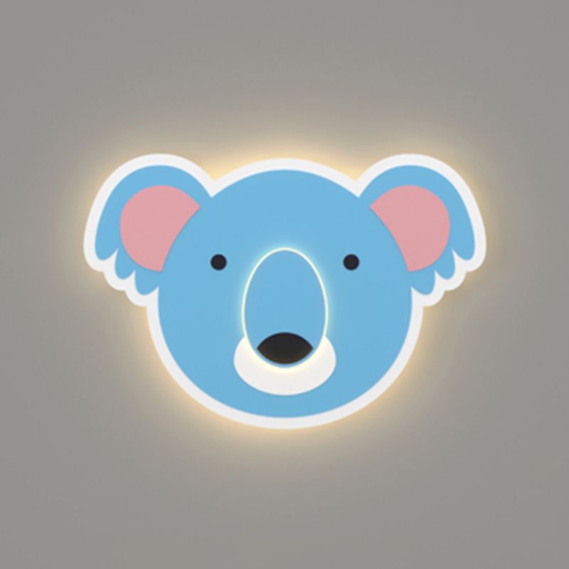 Modern Style Unique Shape Wall Sconce Metal 1 Light Sconce Lighting for Children's Room