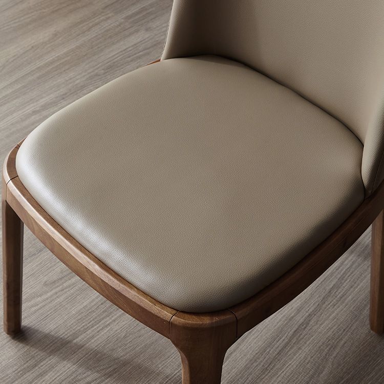 Industrial Indoor-Outdoor Dining Chair Parsons Chair with Upholstered