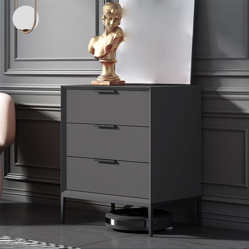 Contemporary Rectangle Accent Chest With3/4 Drawers and Straight Legs