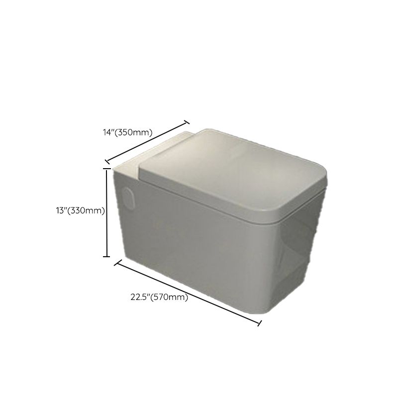 Modern Ceramic Flush Toilet White Wall Hung Toilet Bowl for Washroom