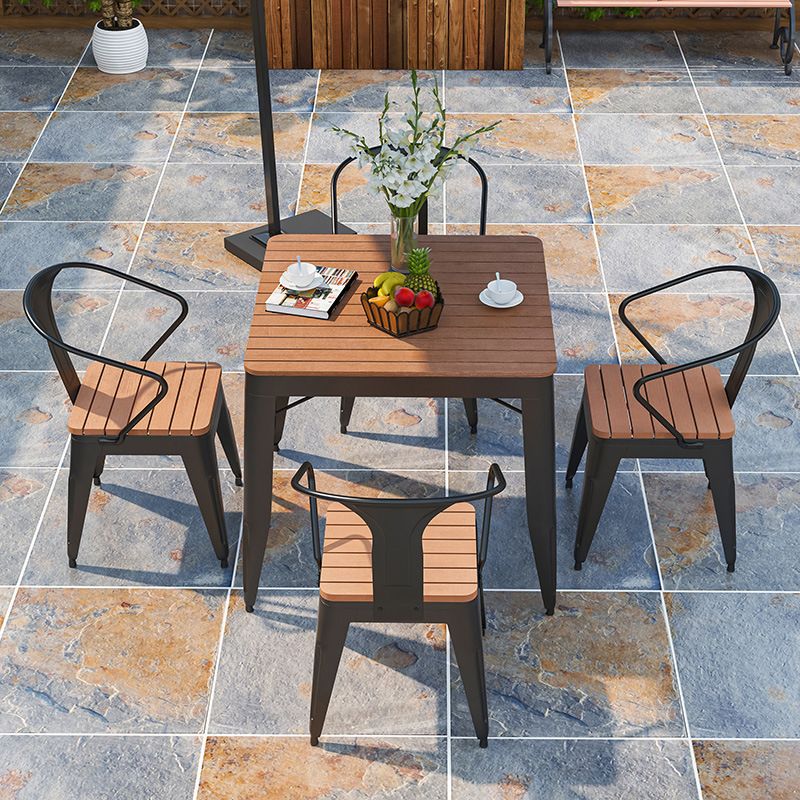 Industrial 1/3/5 Piece Dining Set Reclaimed Wood Dining Table Set for Patio