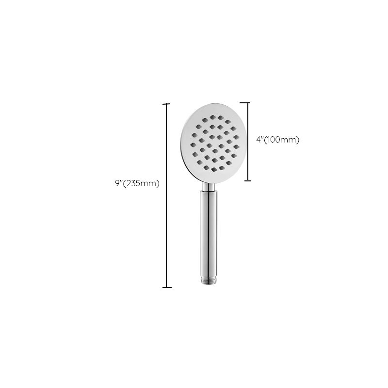 Contemporary Stainless Steel Hand Shower Self-Cleaning Showerhead