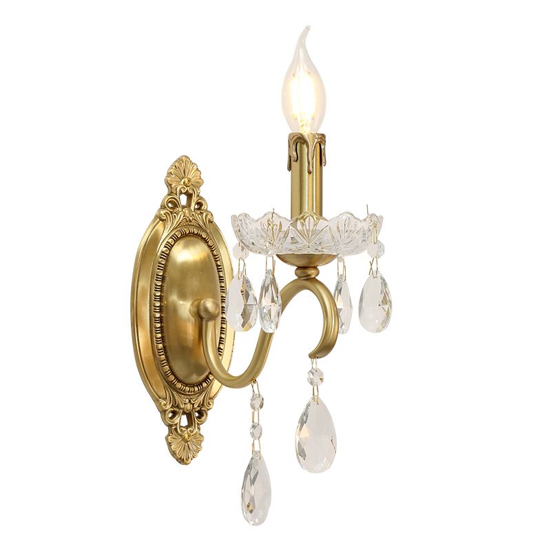 Kristall Kerze Wandleuchte Moderne Stil Multi -Lichter Wandmontagelampen