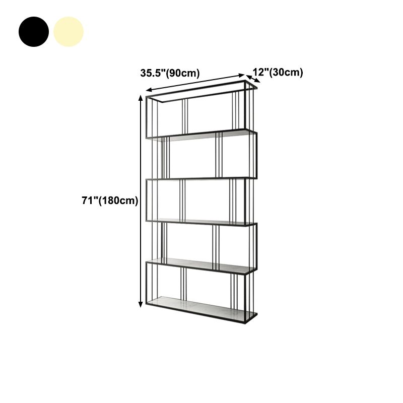 Glam Open Etagere Bookshelf di ferro verticale libreria per la casa