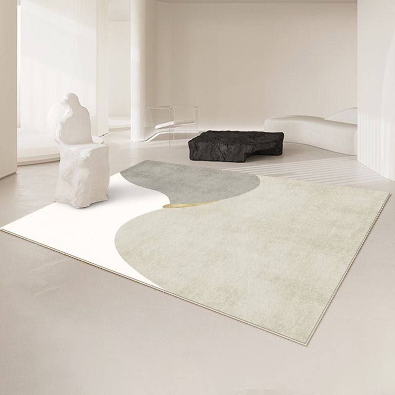 Tapis Chic et moderne, bloc de couleurs, en Polyester, avec envers antidérapant, pour la décoration de la maison
