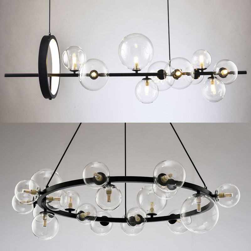 Modern Style Island Pendants Glass Pendant Lights for Dining Room