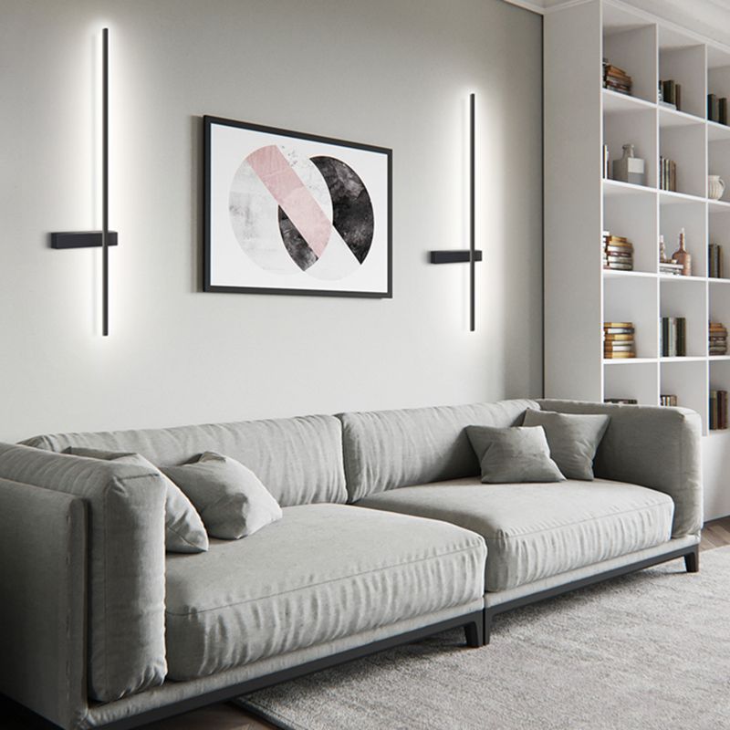 Modern Minimalist Style Linear Wall Light Sconces Aluminum Wall Light