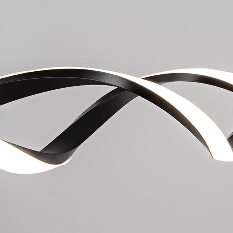 Modern Linear Chandelier Lights LED Island Pendant Lighting for Living Room Dining Room