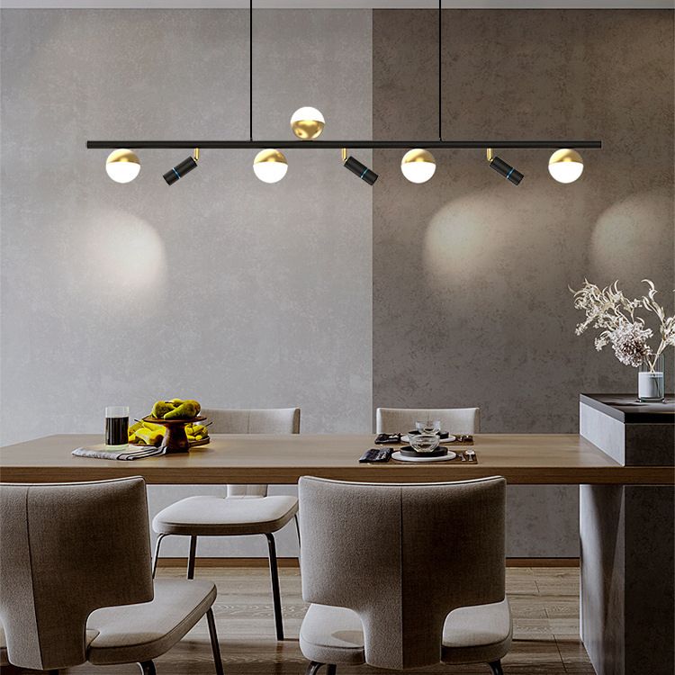 Angle Adjustable Multi Light Spotlight Modern Style Cylinder LED Island Light Downlight Lighting Fixture for Dining Room