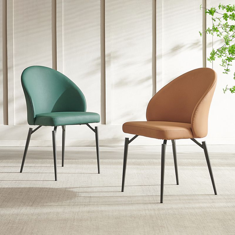 Modern Dining Accent Chair Upholstered Armless Dining Chairs