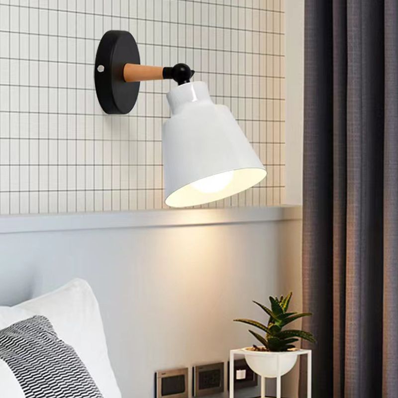 Metal Geometric Simplicity 1 Light Wall Lighting Fixtures for Bedroom