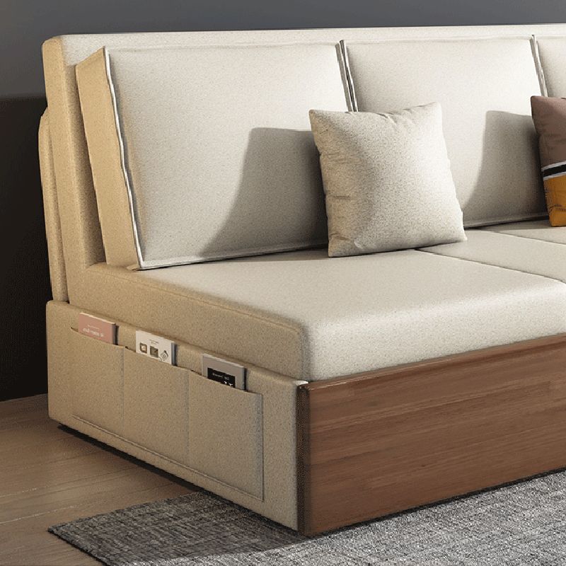 Modern Style 29.52"H Faux Leather Armless Sofa Bed with Storage
