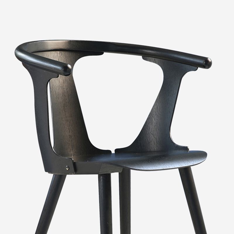 Traditional Style Dining Chairs Kitchen Armless Dining Chair with Wooden Legs