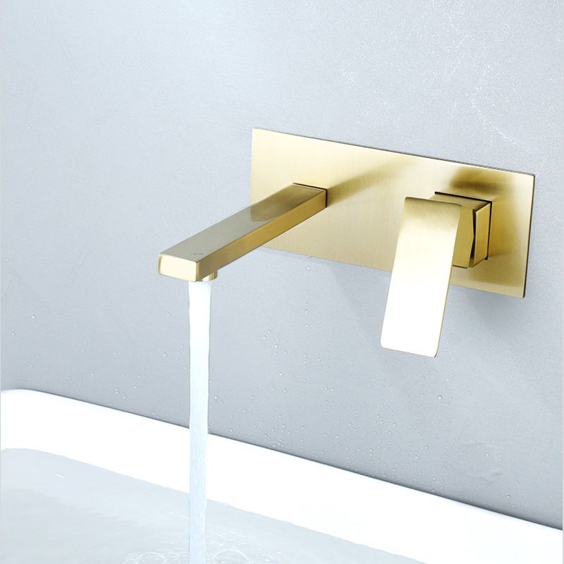 Stainless Steel Wall Mounted Bathroom Faucet Light Luxury Bathroom Faucet Modern Faucet