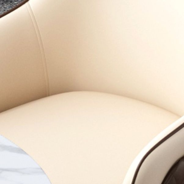 Modern Dining Set 1/5 Pieces Round Stone Dining Table for Living Room