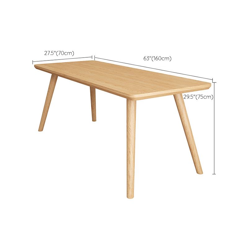 Contemporary Solid Wood Dining Table Natural Dining Table for Dining Room