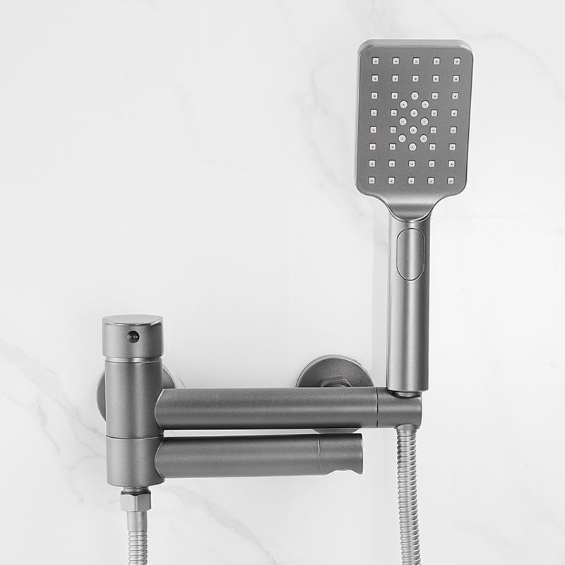 Bathroom Faucet Handheld Shower Head Rod Handle Bathtub Faucet