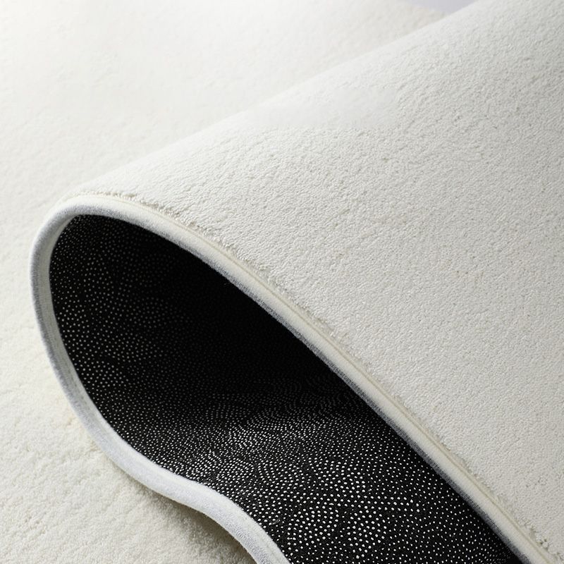 Beige Modern Carpet Polyester Rectangle Carpet Non-Slip Backing Carpet for Home Decor