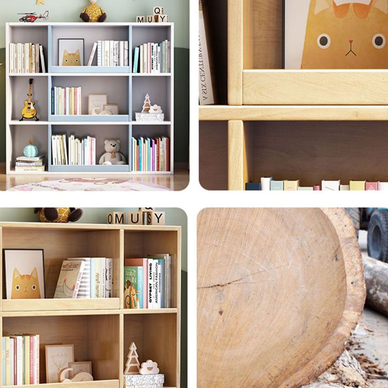 Modern Standard Bookshelf 3 Shelf Wood Closed Back Bookcase 47" H X 12" W