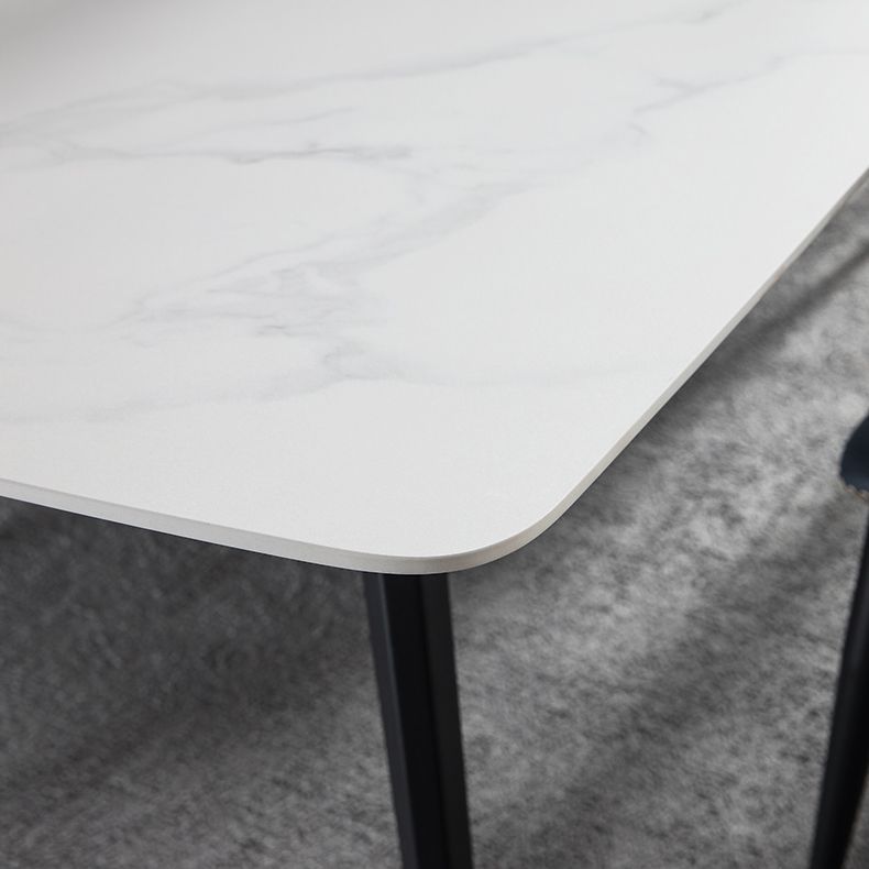 Modern Style Sintered Stone Dining Set with Rectangle Shape Dinette Set  for Home Use