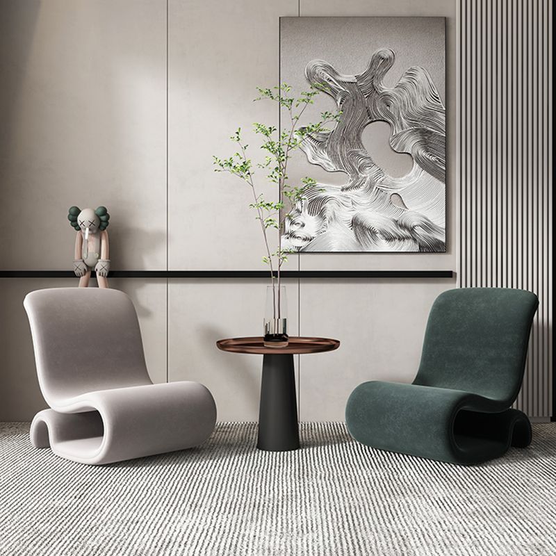 Velvet Chair 25.97" L x30.7"W x39.3"H Armless Chair for Living Room