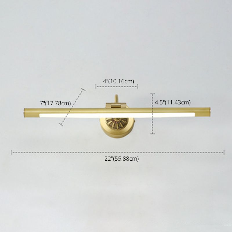Light Extravagant Style Linear Vanity Lighting Fixtures Copper Vanity Sconce