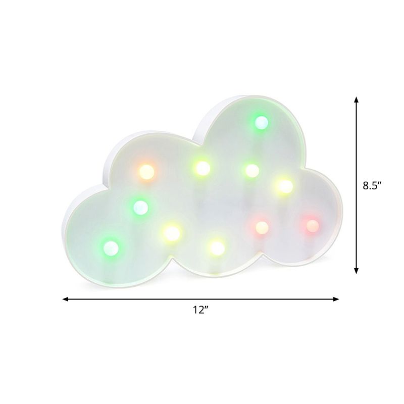 Cloud-Shaped Mini Night Lamp Contemporary LED Plastic Wall Night Lighting