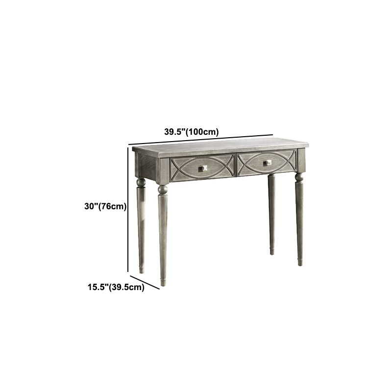 Oak Vanity Set with Stool Gray Vanity with Drawer and Mirror