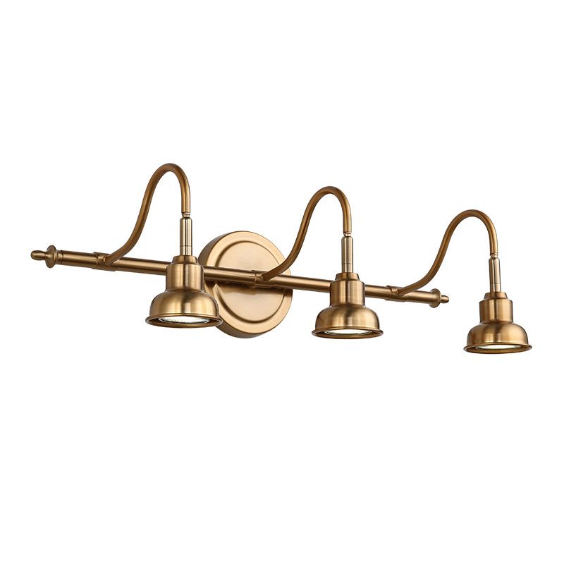 Postmodern Simplicity Bell Vanity Sconce Lights Metallic Wall Mount Light Fixture for Bathroom