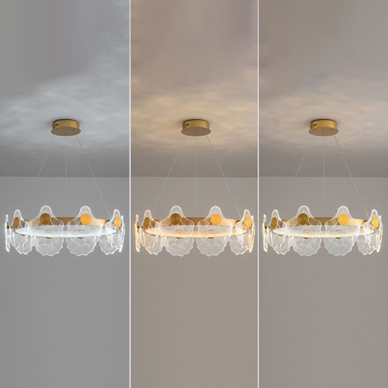 LED Chandelier Light Fixture Modern Simplicity Acrylic Pendant Lighting for Restaurant