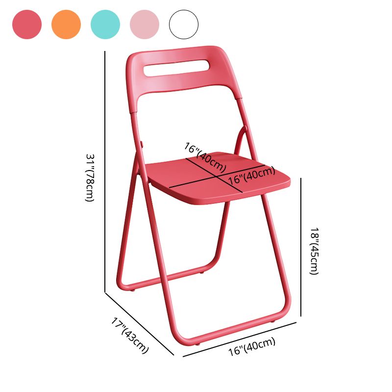 Chaise d'intérieur et d'extérieur moderne en métal, chaise d'appoint pliante à dossier ouvert pour la maison