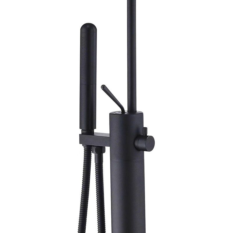 Modern Brass Freestanding Bathtub Faucet with Hand Shower Bathtub Faucet