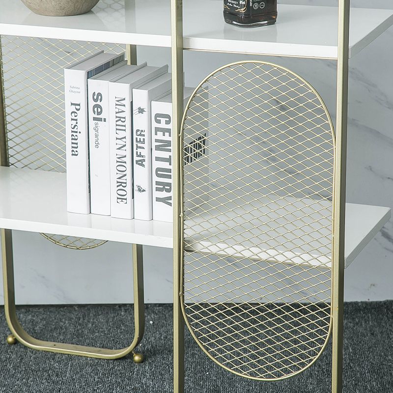 Modern Bookshelf Metal Open Shelf Bookcase with Shelves for Living Room