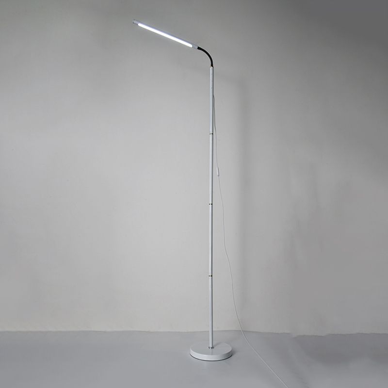 Modern Strip Shape Floor Light LED Metal Floor Standing Light with Acrylic Shade