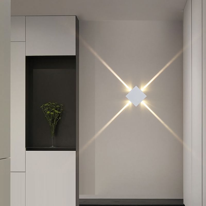 Lámpara de pared contemporánea apliques de pared de aluminio para pasillo de corredor