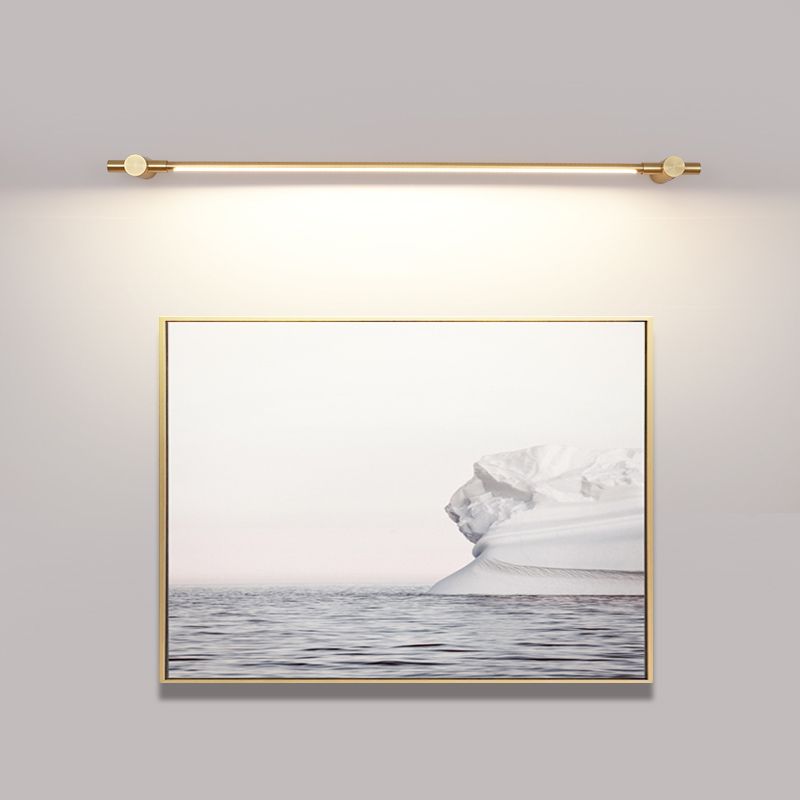 Moderne lichte luxe stijl lineaire wandgemonteerde ijdelheid lichten aluminium wand sconce verlichting in gouden afwerking